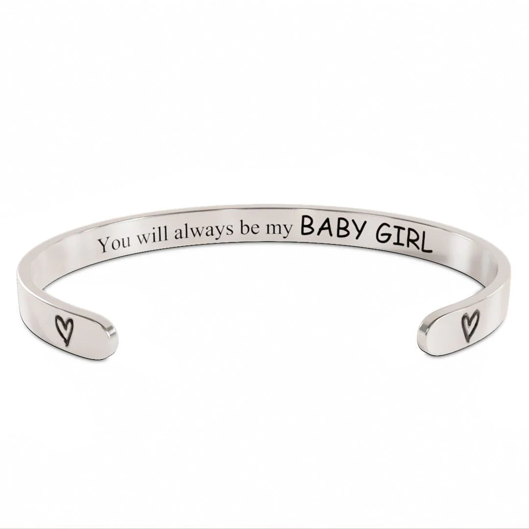 For Daughter - You Will Always Be My Baby Girl Bracelet-37bracelet