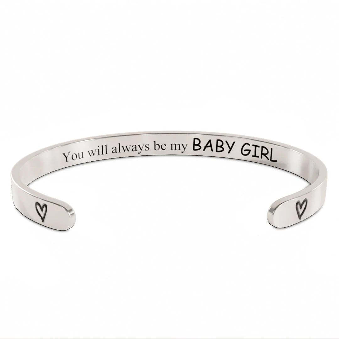For Daughter - You Will Always Be My Baby Girl Bracelet-37bracelet