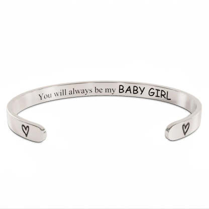 For Daughter - You Will Always Be My Baby Girl Bracelet-37bracelet