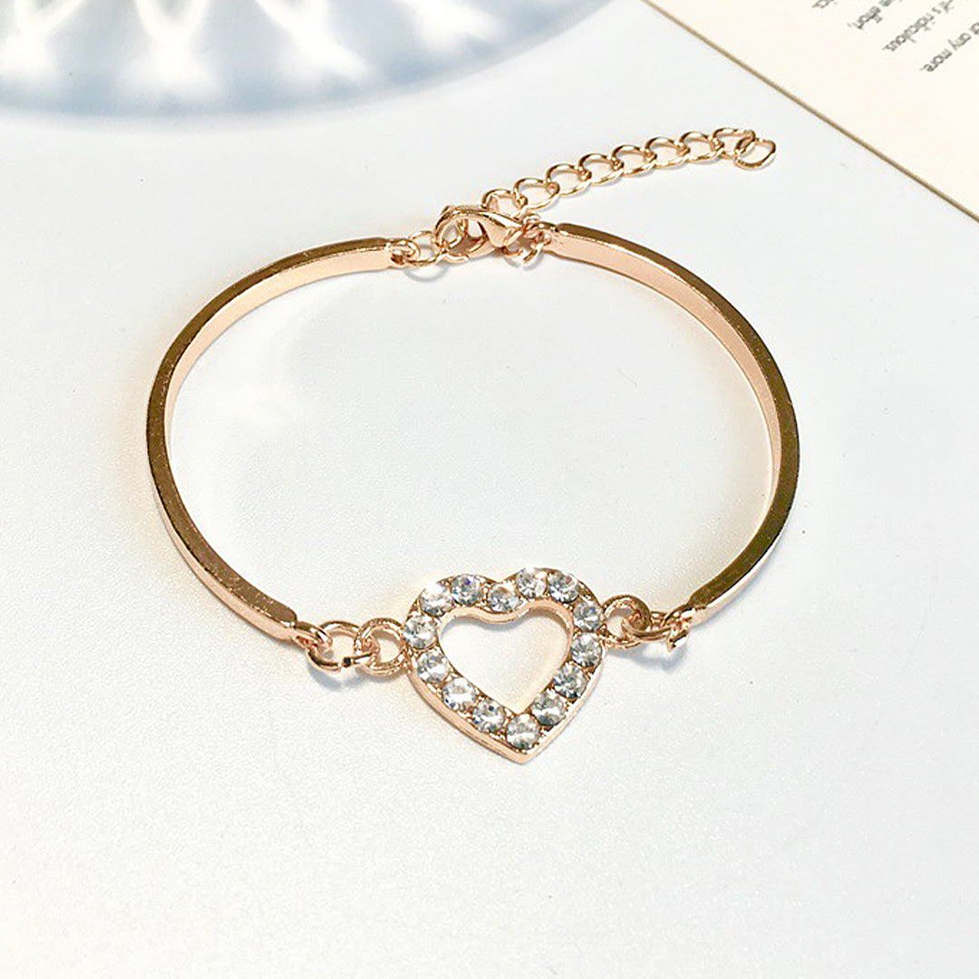 Hallow Heart Charm Bracelet