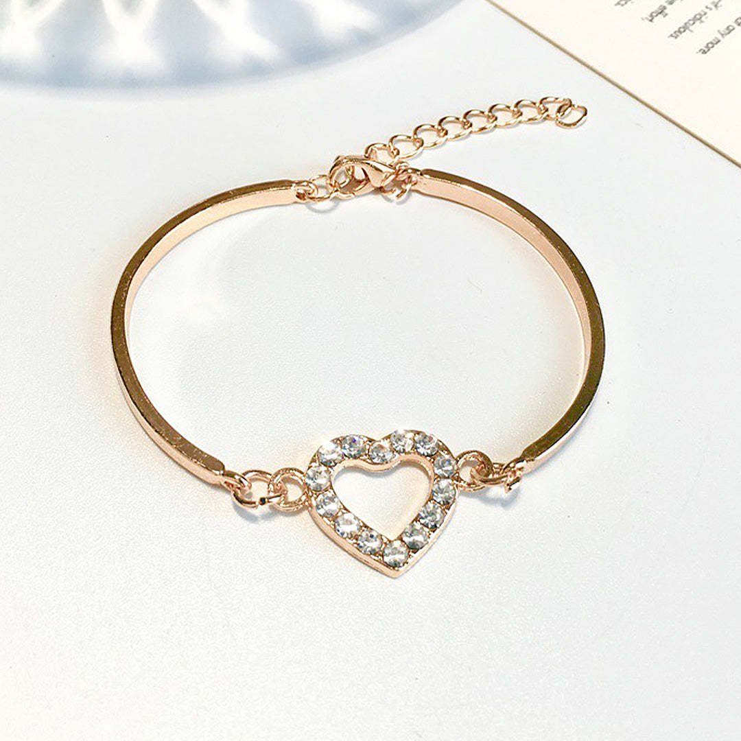 Hallow Heart Charm Bracelet