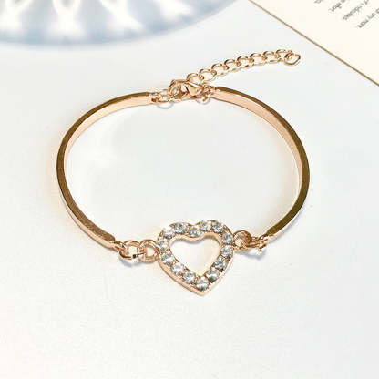 Hallow Heart Charm Bracelet