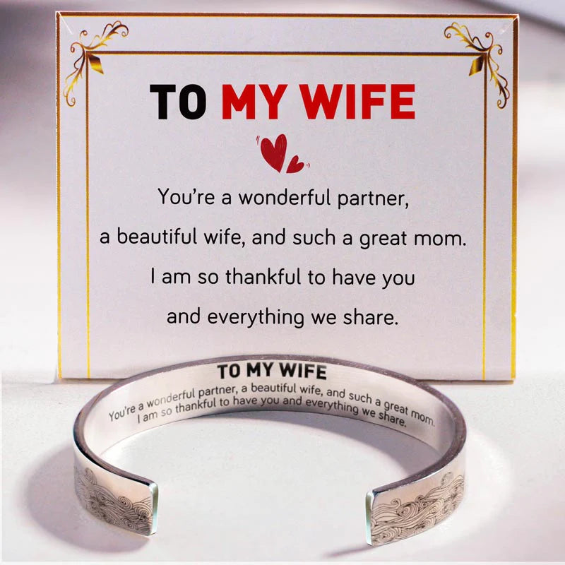 To My Wife I Am So Thankful To Have You And Everything We Share Bracelet
