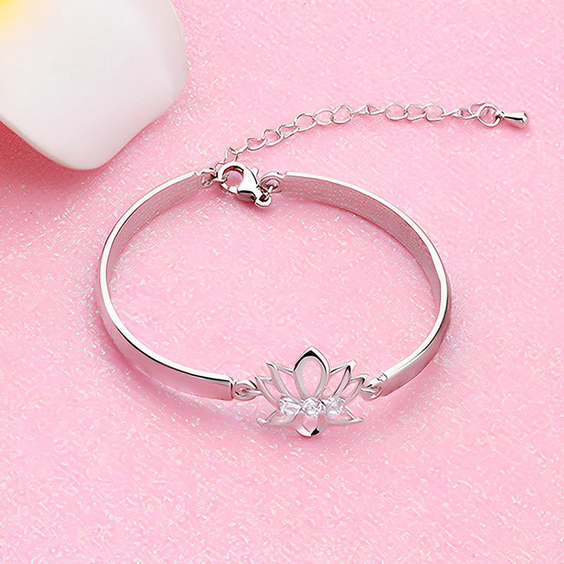 For Anyone - Breathe in Breathe out Move on Lotus Bracelet-37bracelet