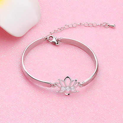 For Anyone - Breathe in  Breathe out Move on Lotus Bracelet-37bracelet