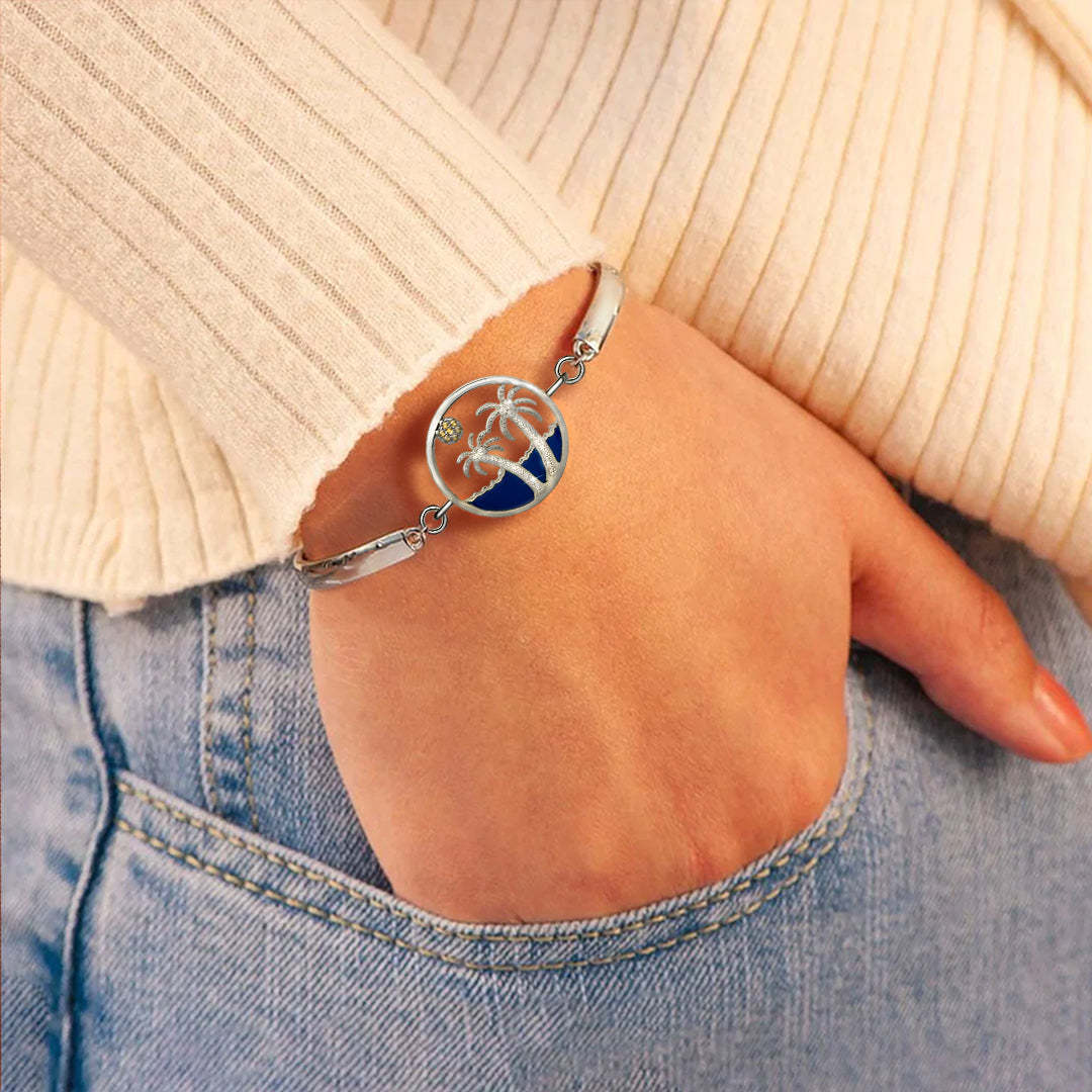 For Anyone - You Need To Slow Down And Breathe Palm Tree Bracelet-37bracelet