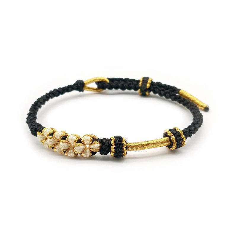 For Great-Granddaughter - Great-Grandmother And Great-Granddaughter A Link That Can Never Be Undone Peach Blossom Knot Bracelet-37bracelet