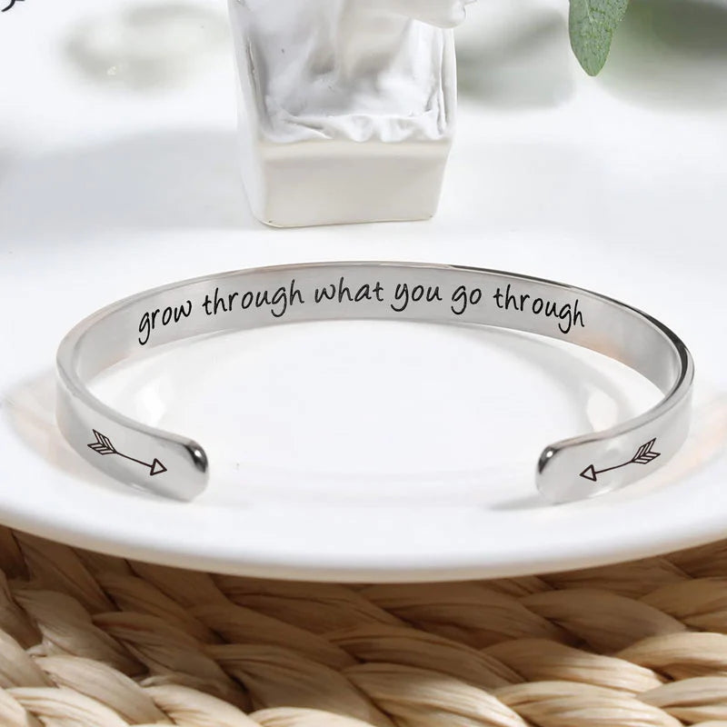 For Daughter - Grow Through What You Go Through Bracelet-37bracelet
