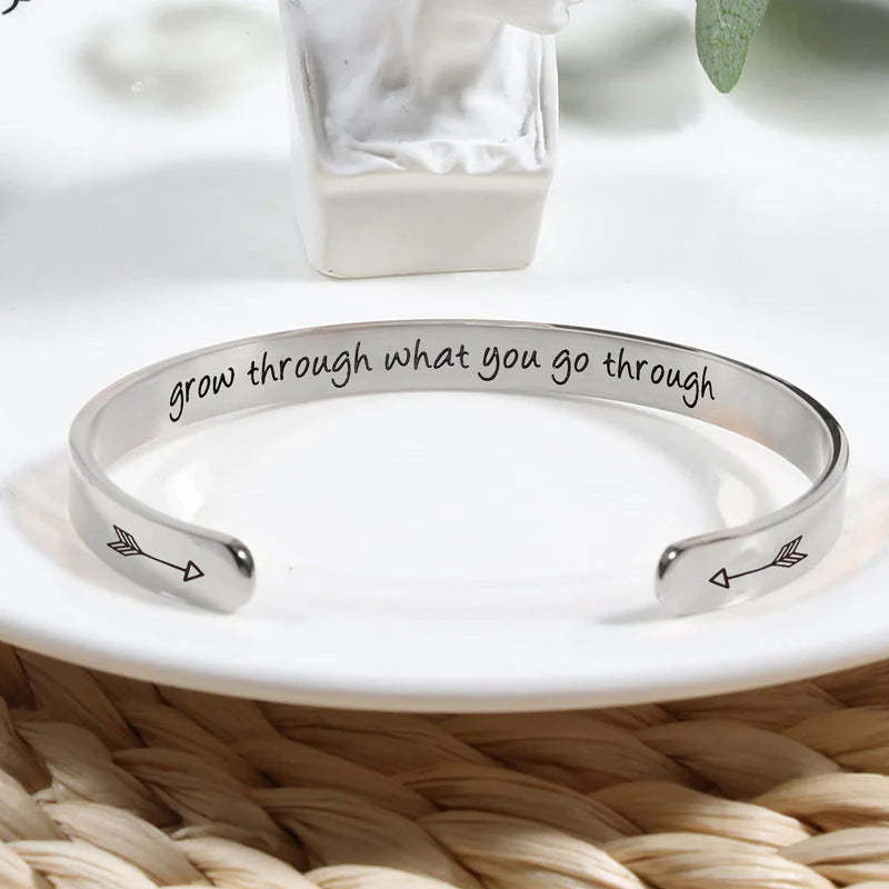 For Daughter - Grow Through What You Go Through Bracelet-37bracelet