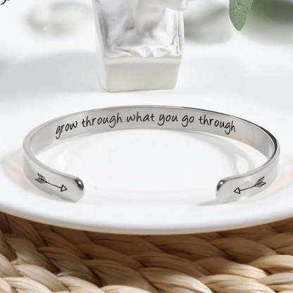 For Daughter - Grow Through What You Go Through Bracelet-37bracelet