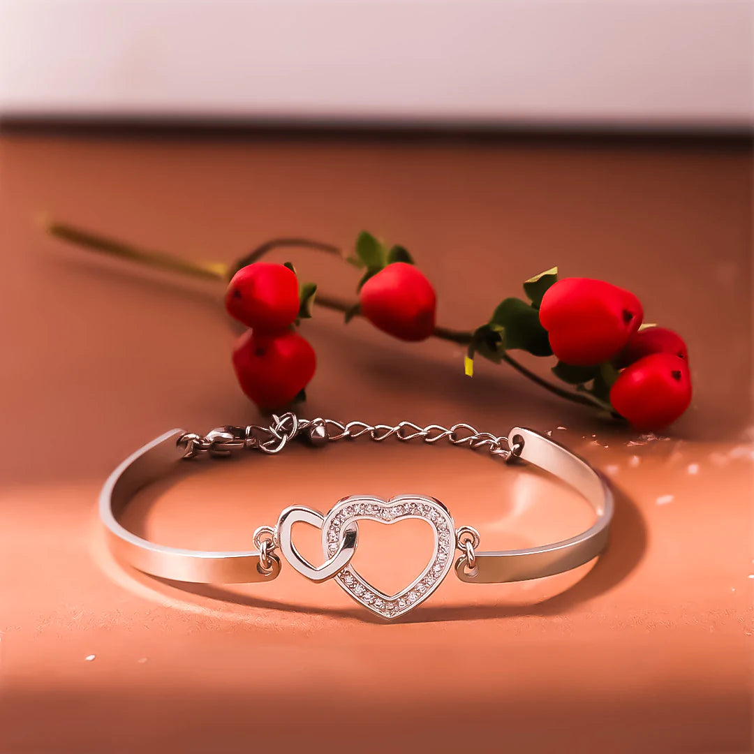For Aunt/Niece - The Love Between Aunt & Niece Is Forever Heart To Heart Bracelet-37bracelet