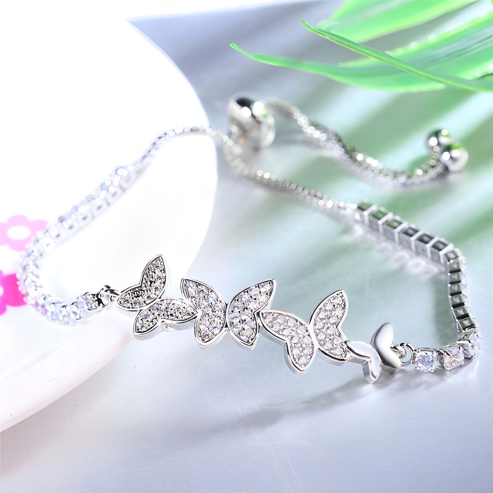 For Daughter - I'm So Proud Of You Butterfly Tennis Bracelet-37bracelet