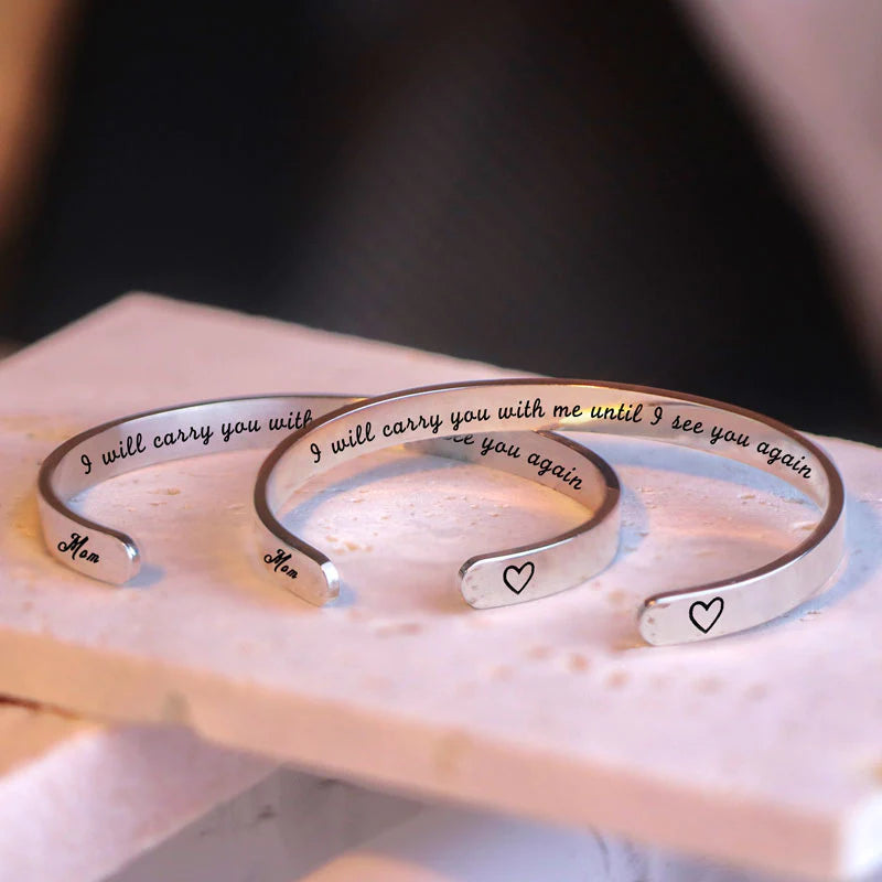 Memorial - I Will Carry You With Me Until I See You Again Bracelet