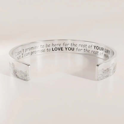 I Can Promise To Love You For The Rest Of Mine Wave Cuff Bracelet