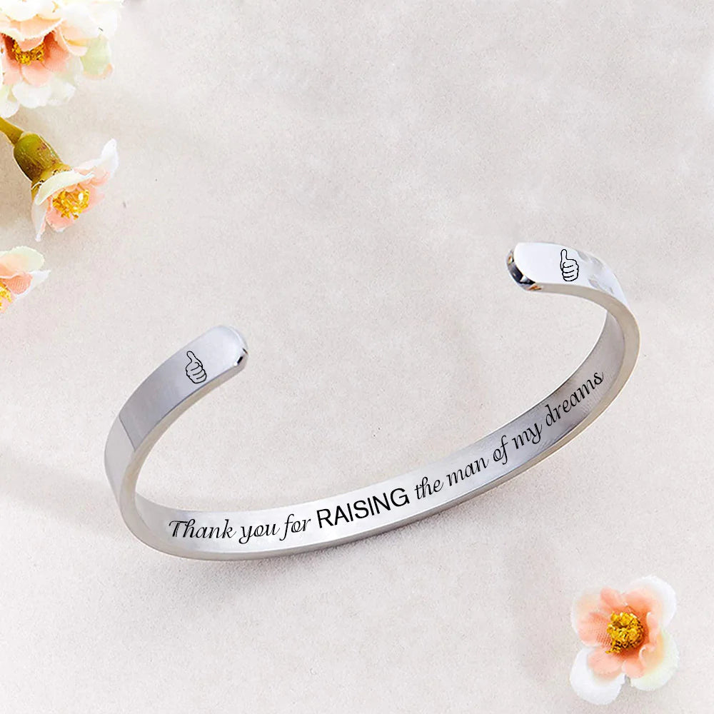 For Mother-in-Law - Thank You For Raising The Man Of My Dreams Bracelet