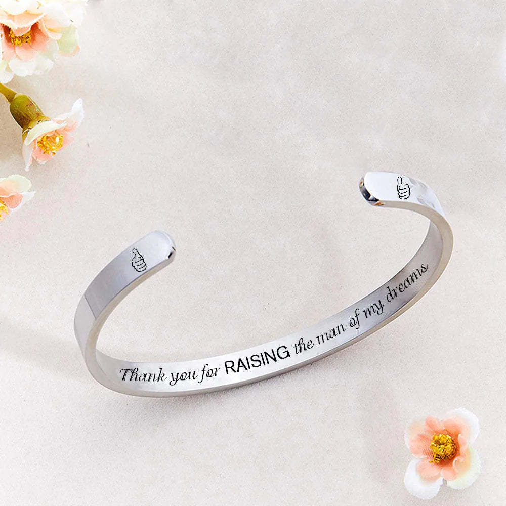 For Mother-in-Law - Thank You For Raising The Man Of My Dreams Bracelet