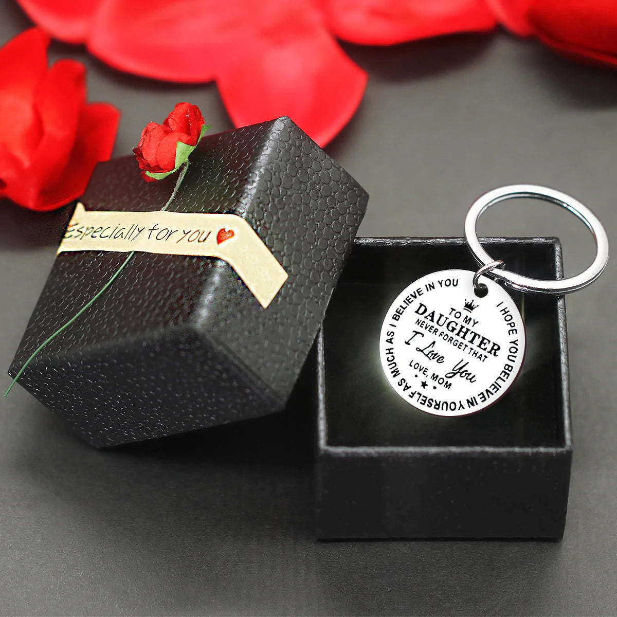 For Daughter - Believe in Yourself Keychain-37bracelet
