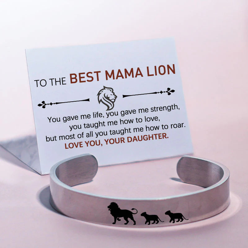 For Mom - Mama  Lion Bold Bracelet