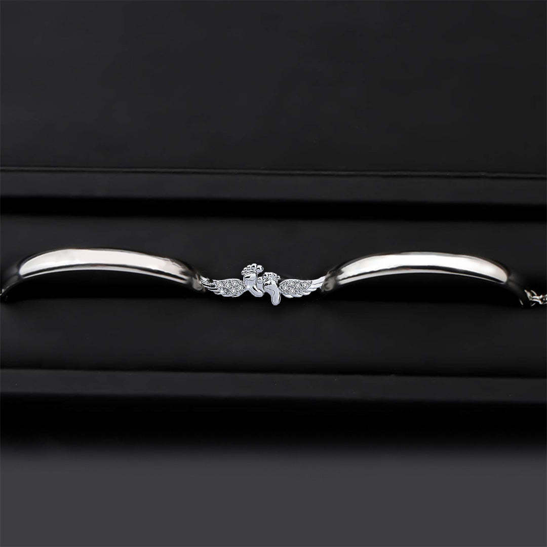 For Memorial - Mama Of An Angel Wing  Bracelet