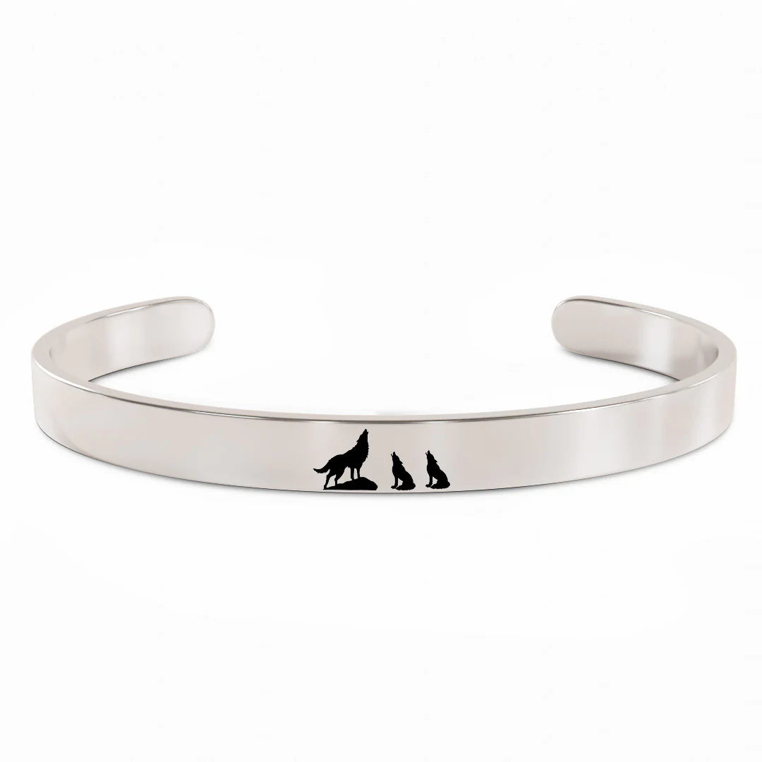 For Mom - Mama  Wolf Bracelet