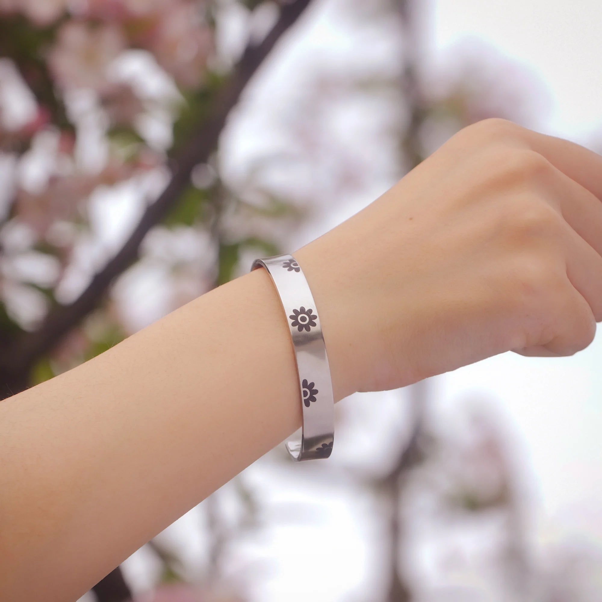 Whenever Life Plants You Bloom With Grace Bracelet