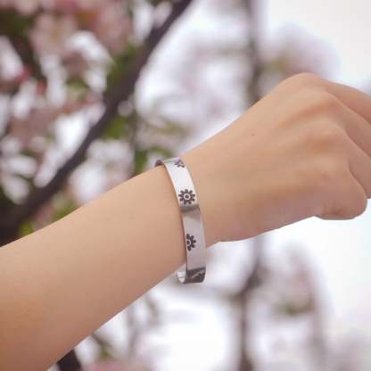 Whenever Life Plants You Bloom With Grace Bracelet