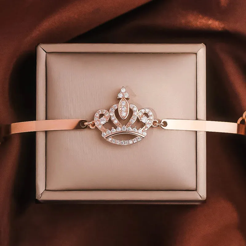 For Wife - I Will Love You Always Crown Bracelet