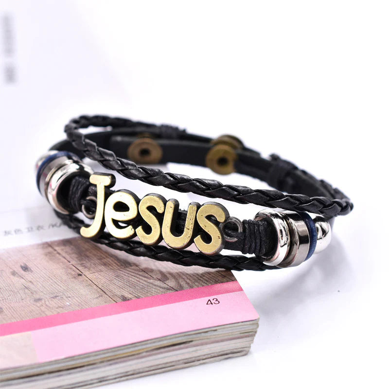 Life with Jesus is better Retro Bracelet
