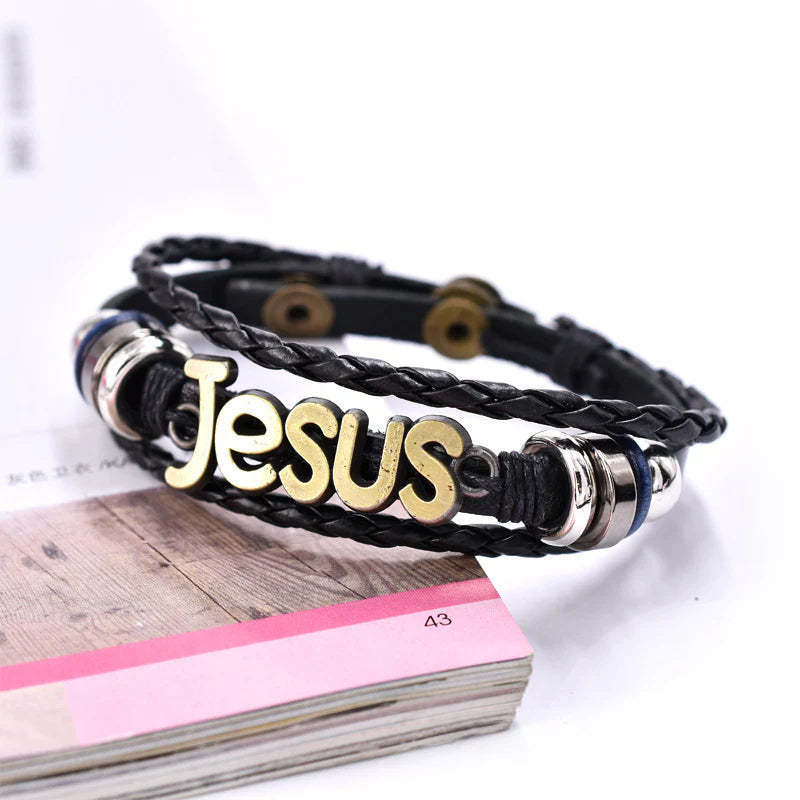 Life with Jesus is better Retro Bracelet
