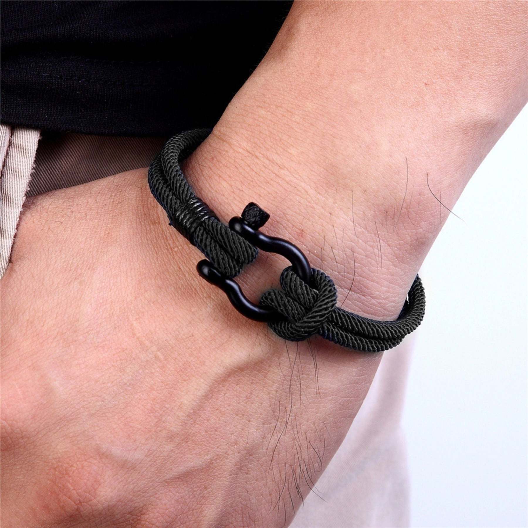 For Husband - Husband And Wife Forever Linked Together Knot Bracelet-37bracelet