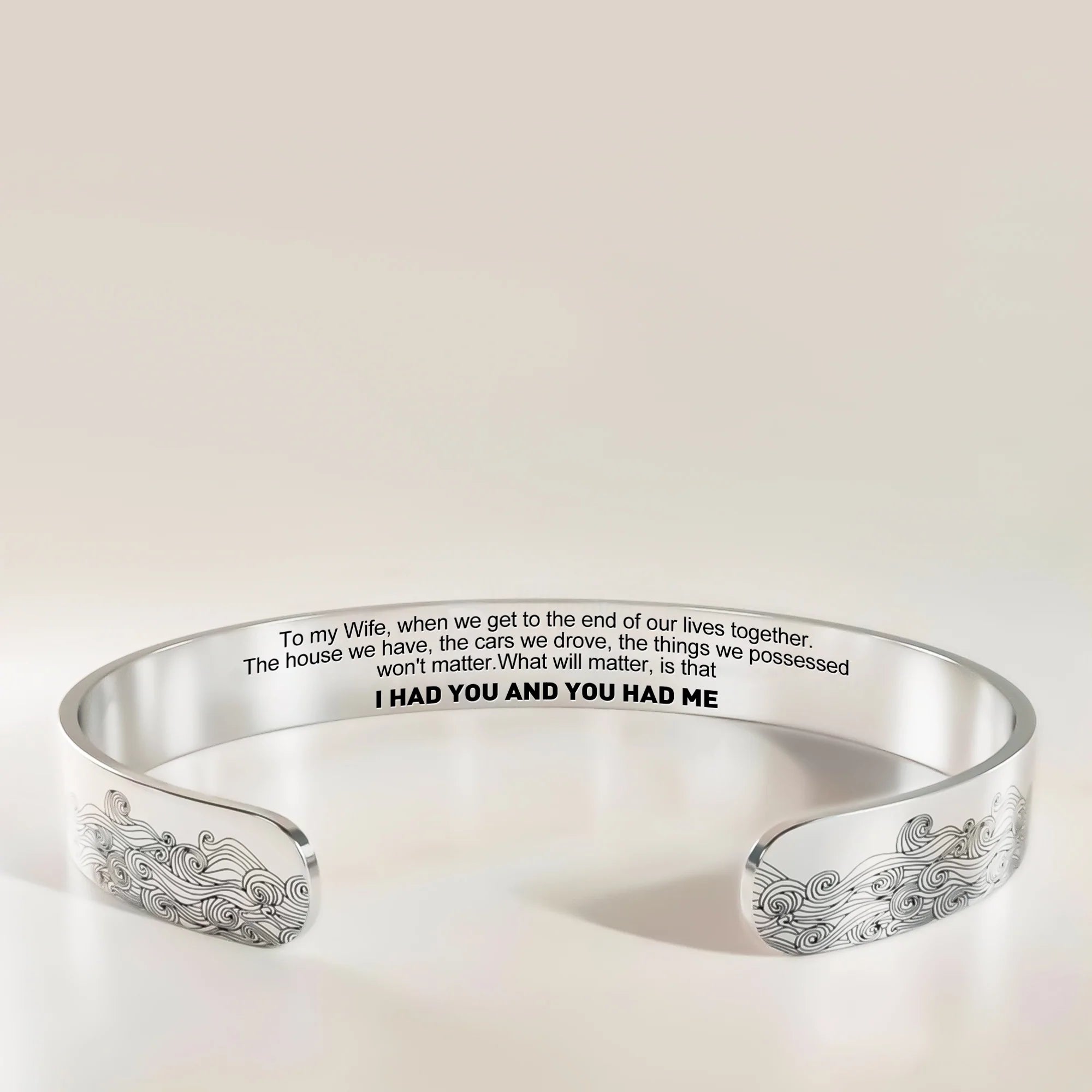 For Love - I had you and you had me Wave Bracelet-37bracelet