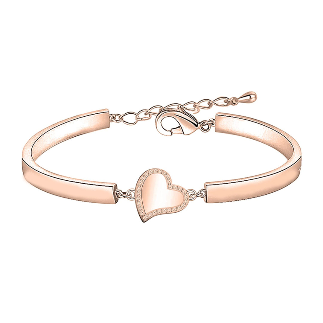 For Daughter - Mother And Daughter Forever Linked Together Heart Bracelet