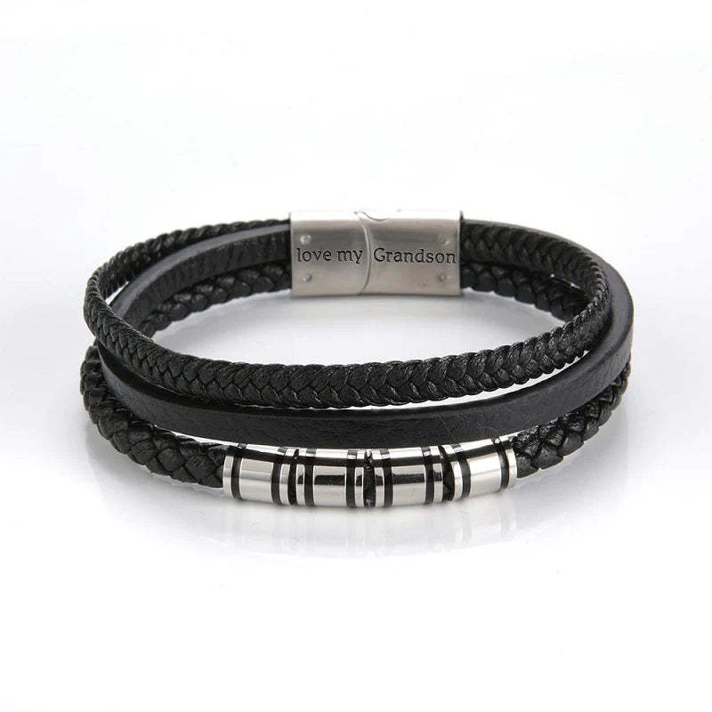 For Grandson - Be Strong Be Brave Be You Be Badass Bracelet-37bracelet