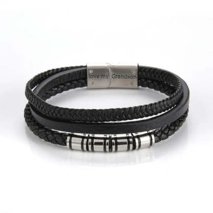 For Grandson - Be Strong Be Brave Be You Be Badass Bracelet-37bracelet