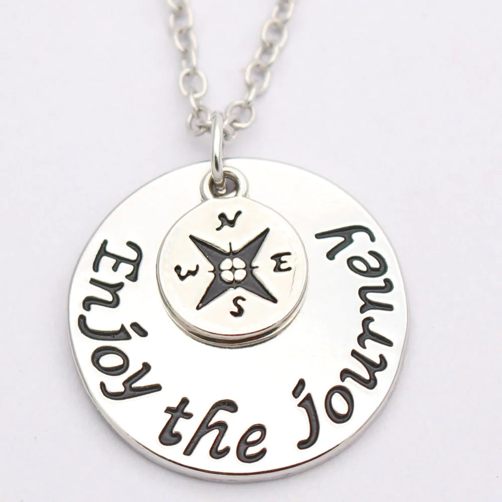 For Daughter - Enjoy The Journey Pendant Necklace-37bracelet