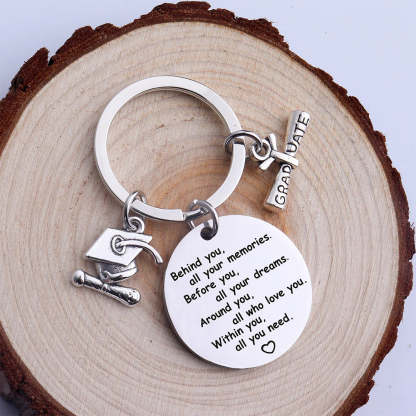 Behind You Graduation Keychain-37bracelet