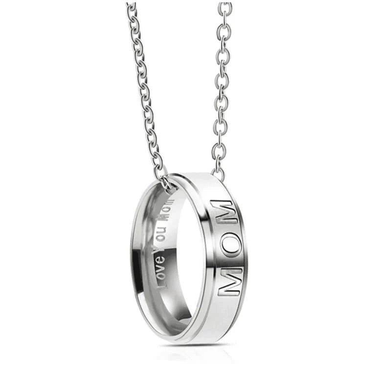 Love You Dad/Mom Ring Necklace-37bracelet