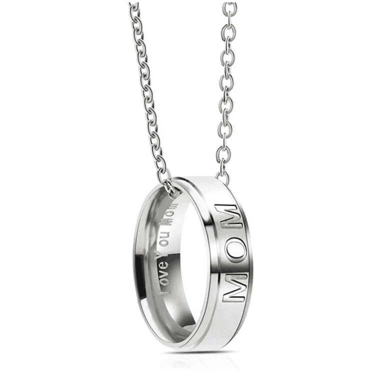 Love You Dad/Mom Ring Necklace-37bracelet