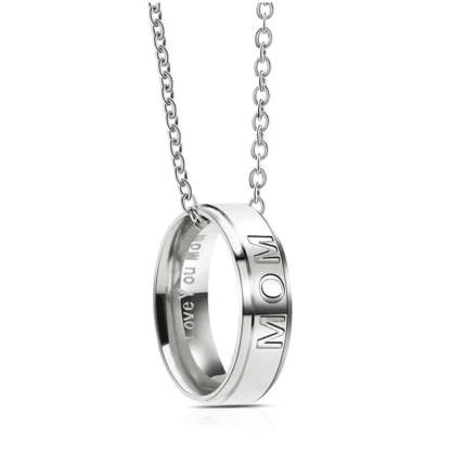 Love You Dad/Mom Ring Necklace-37bracelet