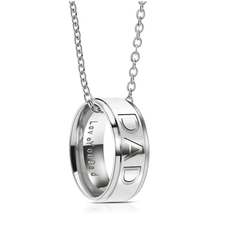 Love You Dad/Mom Ring Necklace-37bracelet