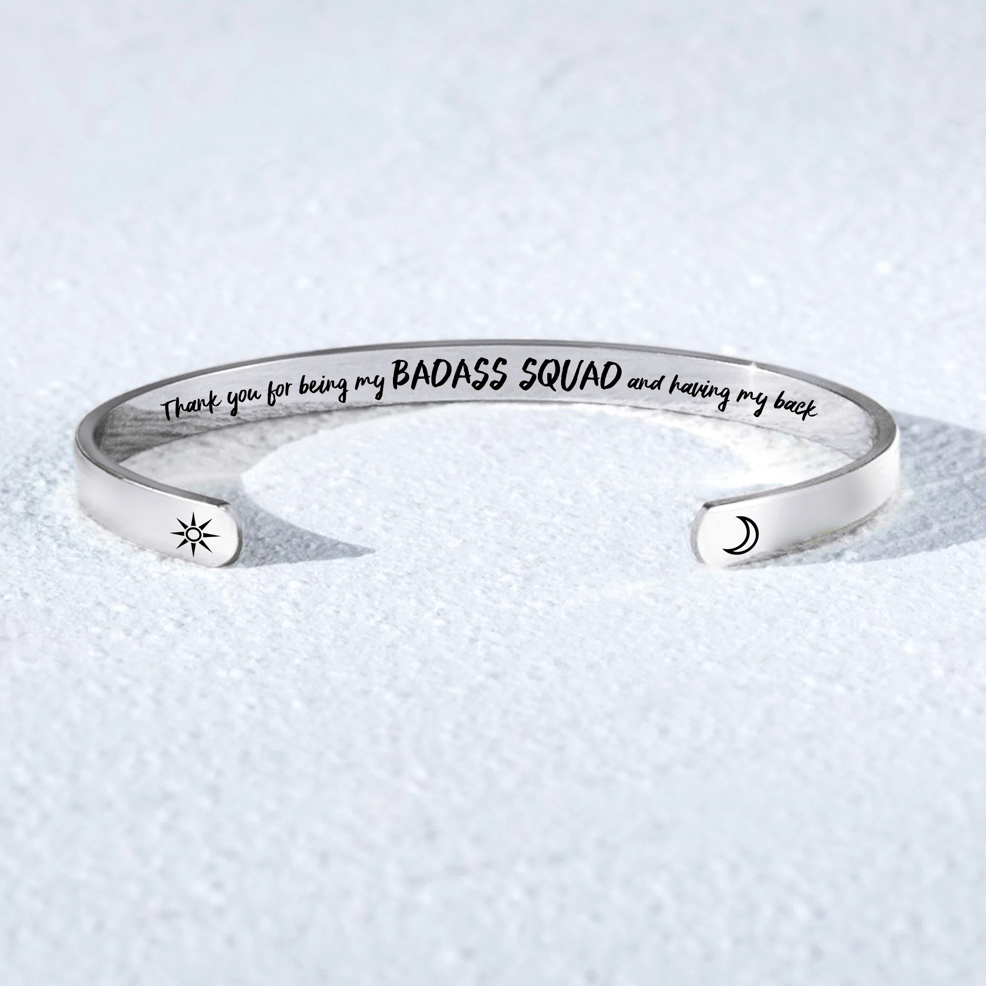 For Friends - Thank You For Being My Badass Squad And Having My Back Moon & Sun Bracelet-37bracelet