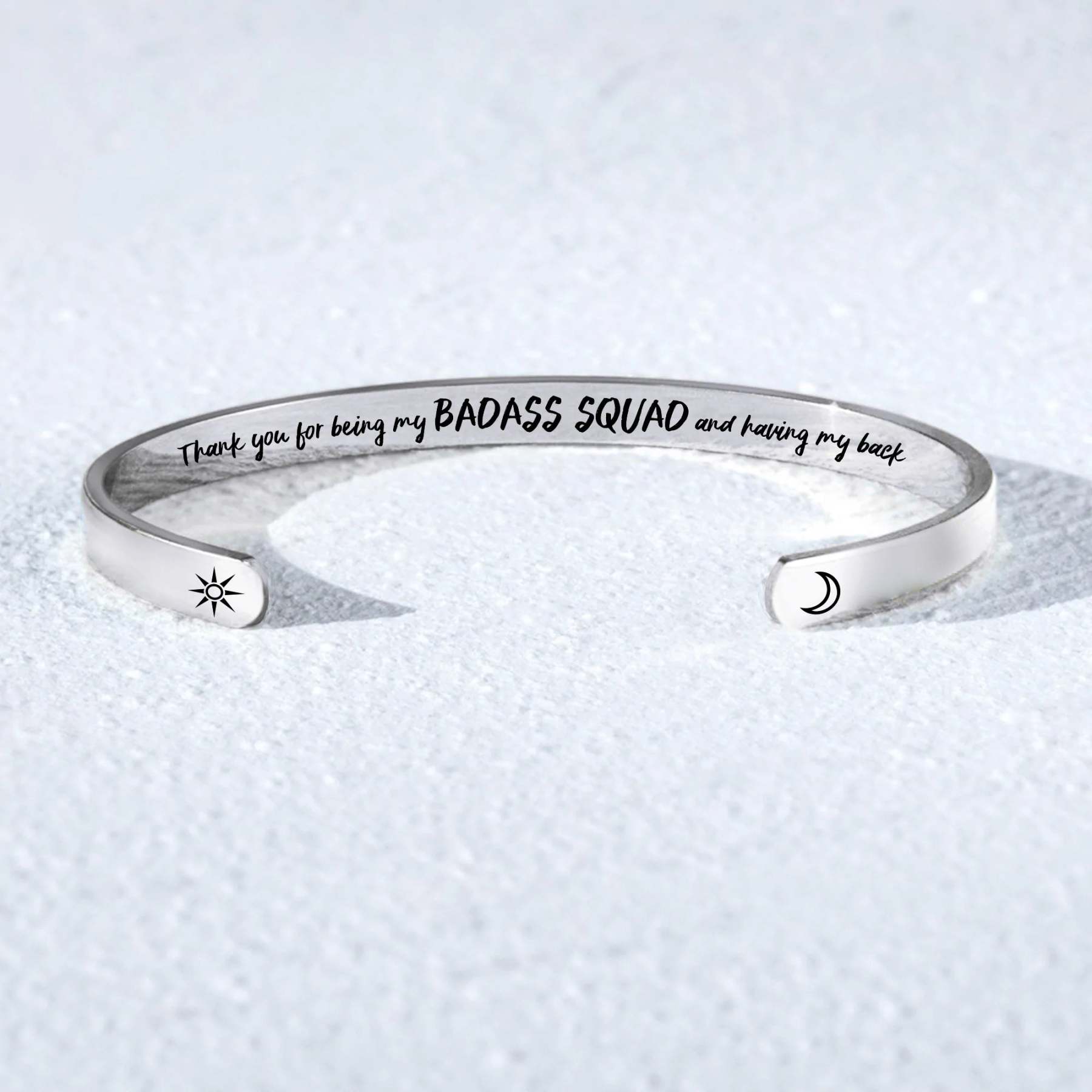 For Friends - Thank You For Being My Badass Squad And Having My Back Moon & Sun Bracelet-37bracelet