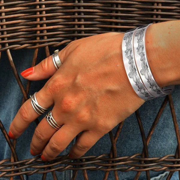 For Daughter - Be Strong, Be Brave, Be Humble, Be You Be BADASS Everyday Wave Cuff Bracelet-37bracelet