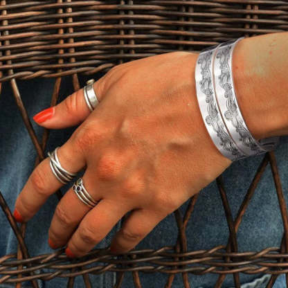For Daughter - Be Strong, Be Brave, Be Humble, Be You Be BADASS Everyday Wave Cuff Bracelet-37bracelet