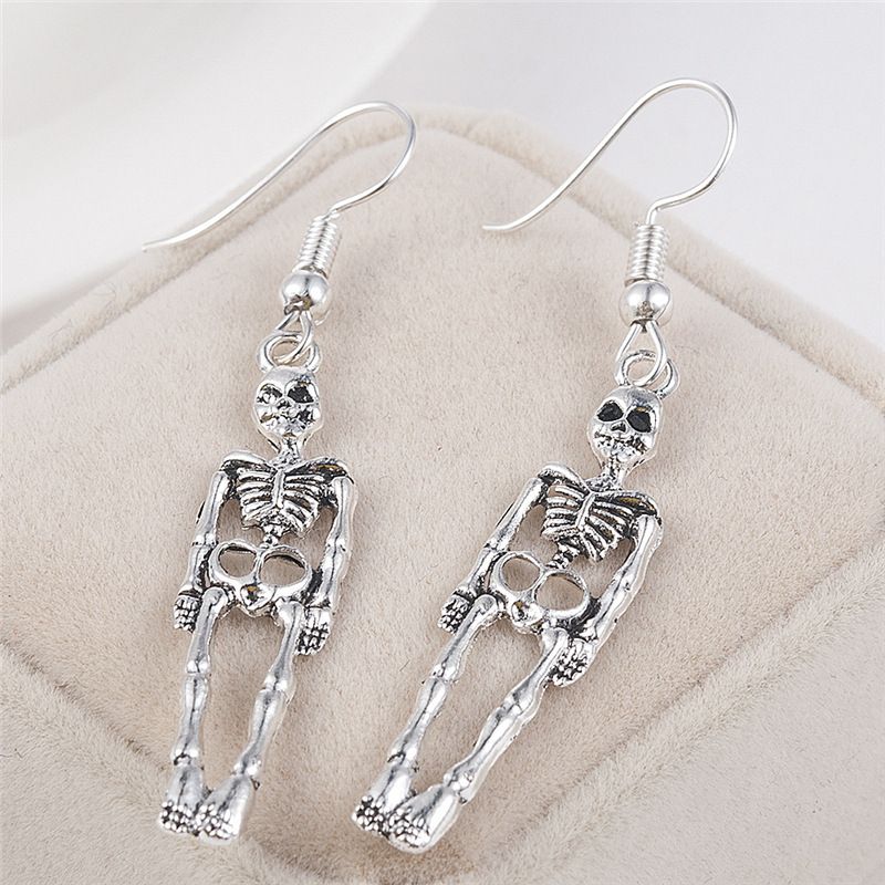 Halloween - Halloween Skull Drop Earrings - 2