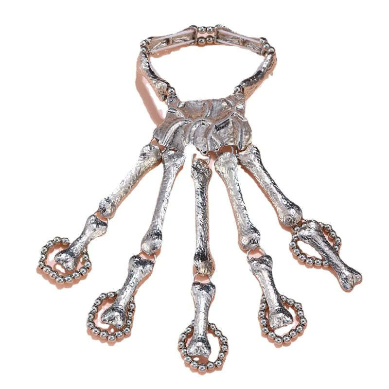 Halloween - Skull Finger Ring Bracelet