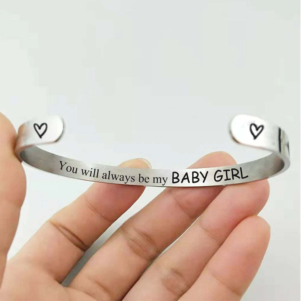 For Daughter - You Will Always Be My Baby Girl Bracelet-37bracelet