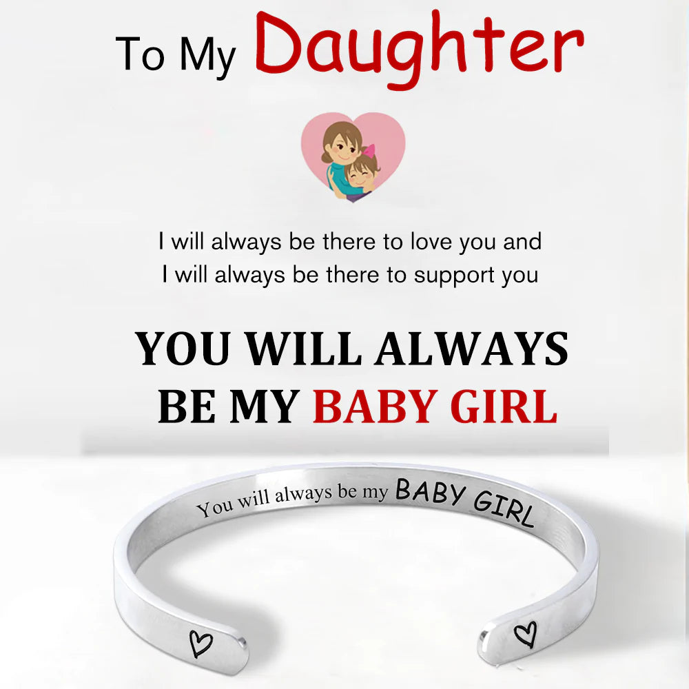 For Daughter - You Will Always Be My Baby Girl Bracelet-37bracelet
