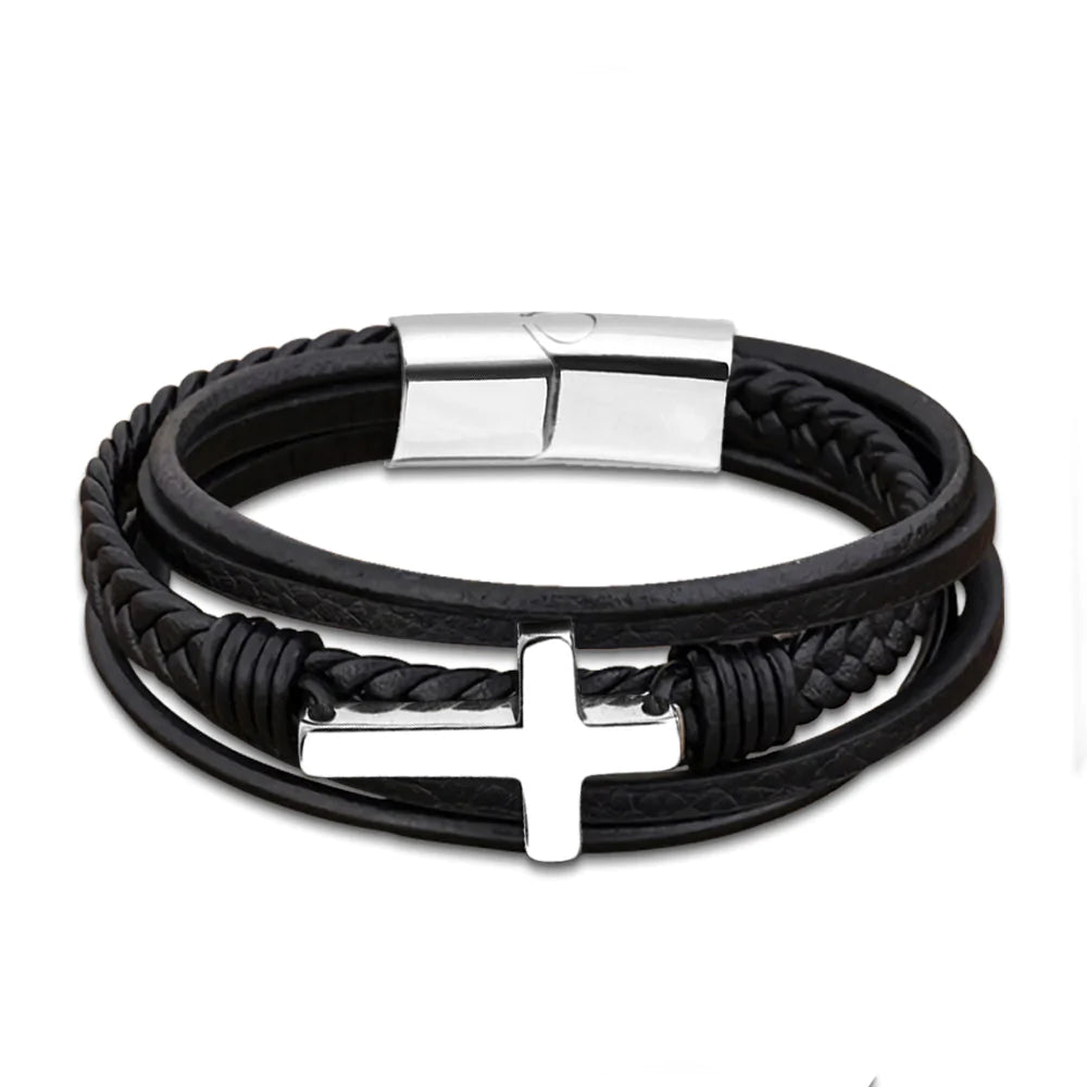 For Nephew - Pray Cross Bracelet