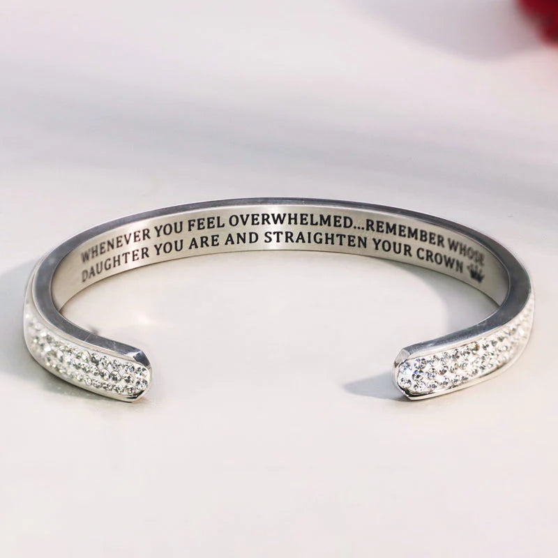 For Daughter - Whenever You Feel Overwhelmed... Diamond Bracelet-37bracelet